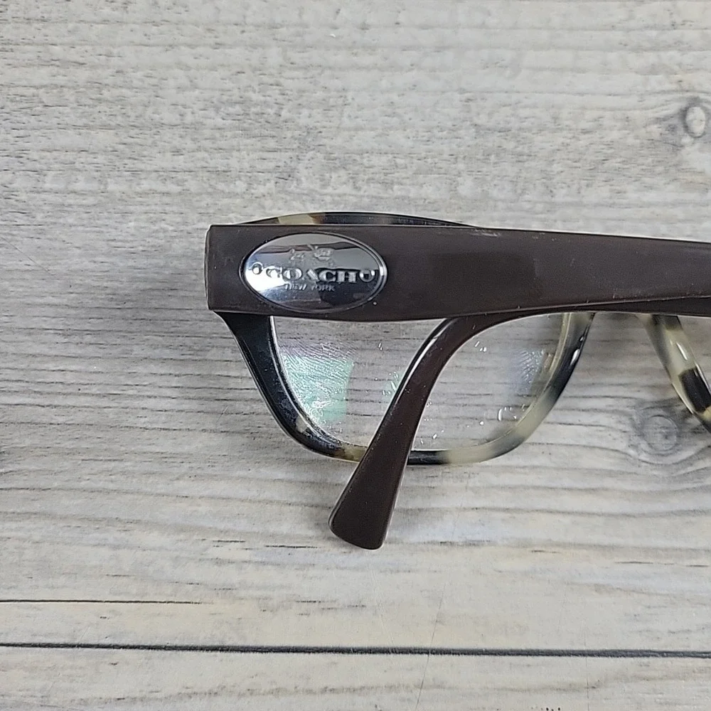 Coach HC6070 5325 Snow Leopard Tortoise Brown‎ Eyeglasses FRAMES ONLY 51-17-135